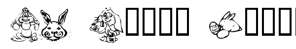 KR Bunny Dings font preview